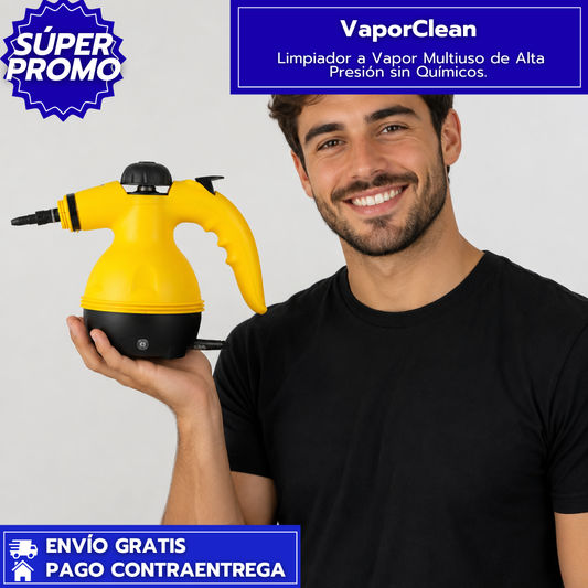 VaporClean: Limpiador a Vapor Multiuso de Alta Presión sin Químicos.
