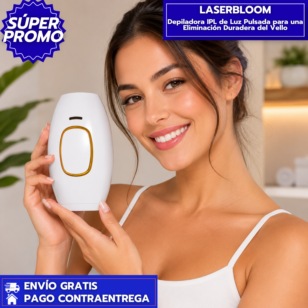 LaserBloom: Depiladora IPL de Luz Pulsada para una Eliminación Duradera del Vello