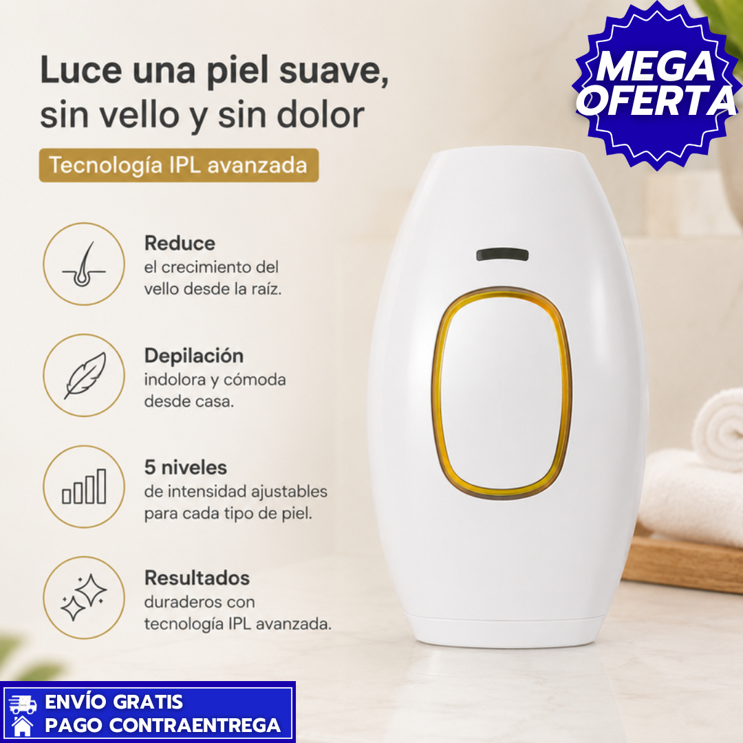 LaserBloom: Depiladora IPL de Luz Pulsada para una Eliminación Duradera del Vello