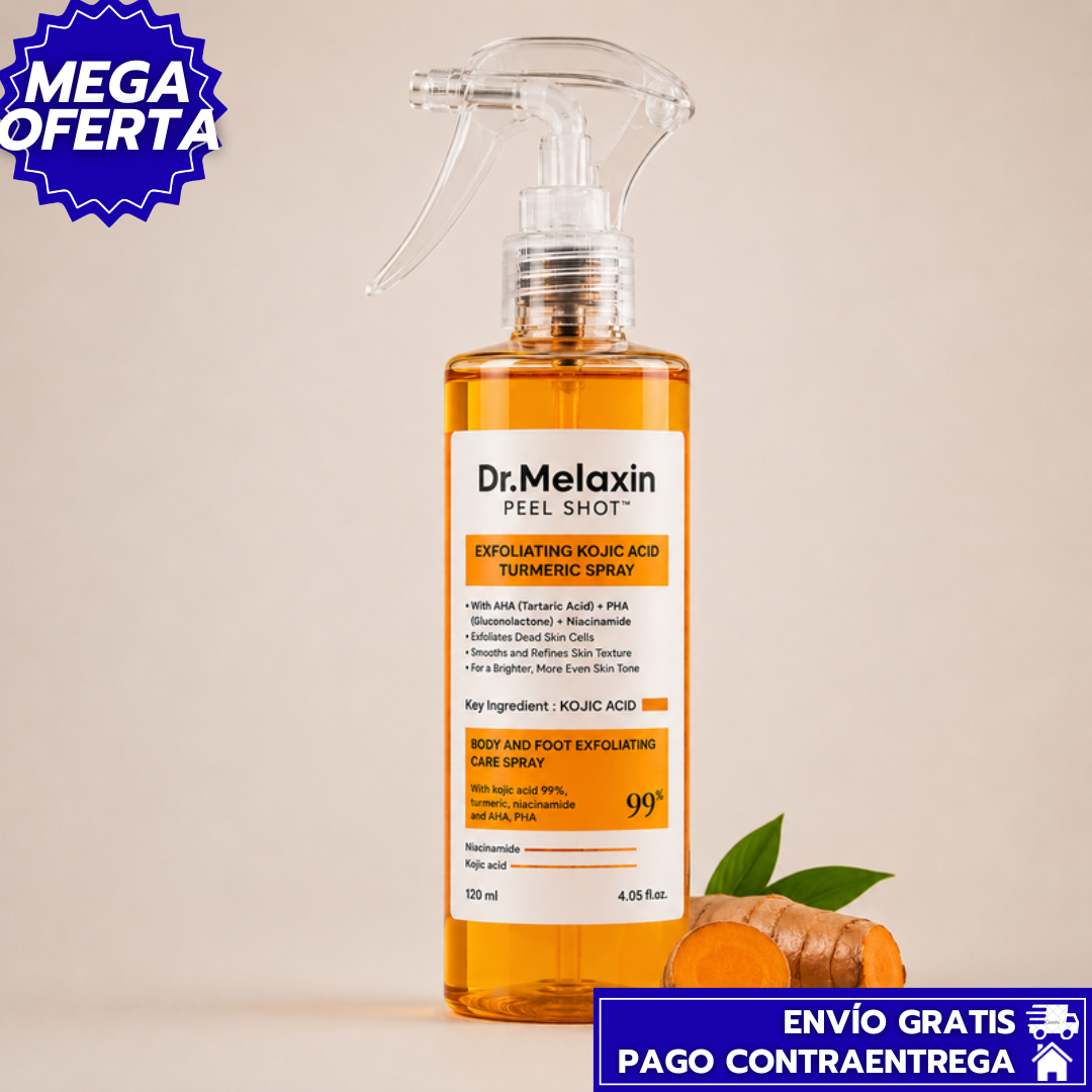 Dr. Melaxin Peel Shot: Spray exfoliante corporal de 120 ml que ayuda a suavizar la piel.