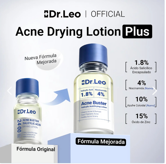 Dr.Leo: Tratamiento facial con ácido salicílico que ayuda a combatir el acné, controlar la grasa y limpiar los poros.