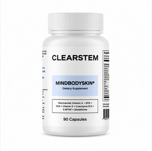CLEARSTEM: Suplemento alimenticio con vitaminas y minerales para complementar tu bienestar y rutina diaria.
