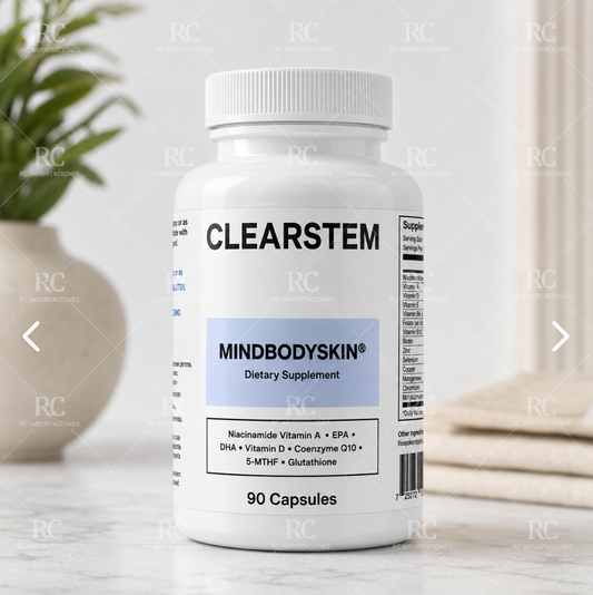 CLEARSTEM: Suplemento alimenticio con vitaminas y minerales para complementar tu bienestar y rutina diaria.