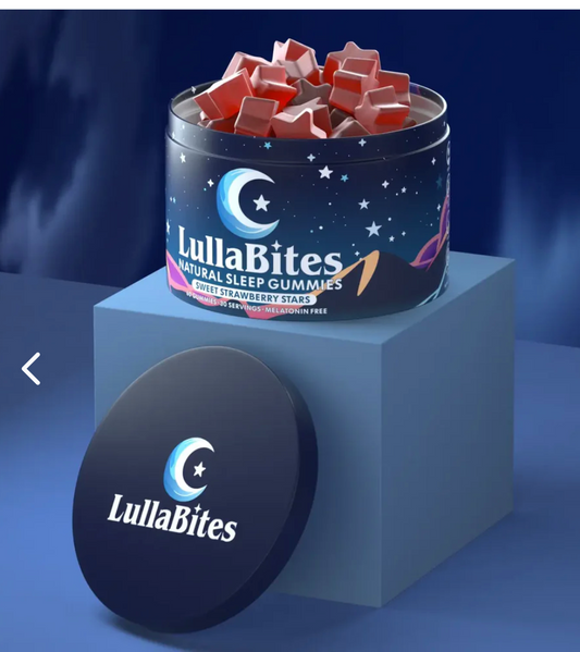 LullaBites: Gomitas nocturnas con ingredientes naturales que favorecen un descanso reparador y un despertar renovado.