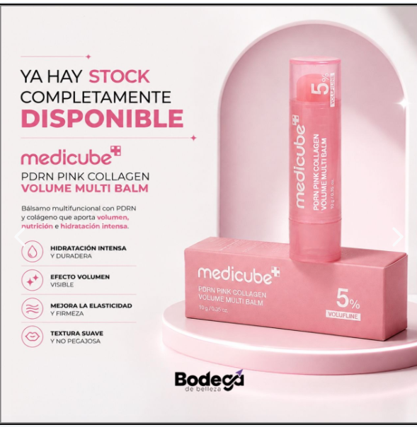 Medicube: Bálsamo facial multifuncional con PDRN y colágeno que hidrata, nutre y aporta volumen y luminosidad a la piel.