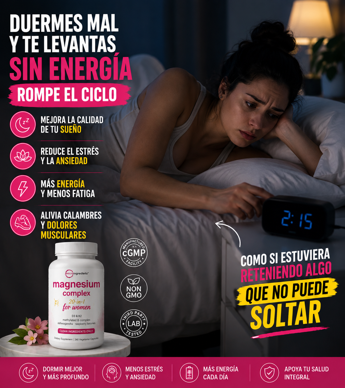 Magnesium Complex 20-in-1 para Mujer