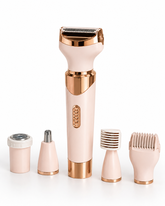 Lunnesa: Depiladora femenina recargable con cabezales intercambiables, diseñada para una depilación suave, precisa y sin irritaciones en todo el cuerpo.